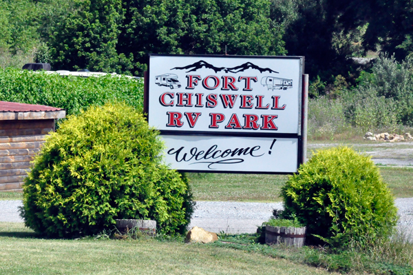 Fort Chiswell RV Park welcome sign